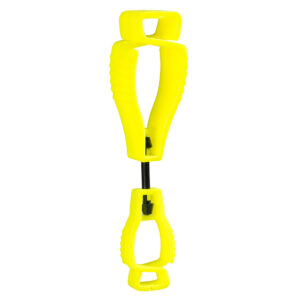 A002 Glove Clip Metal Free  (Pk40) Yellow /  R