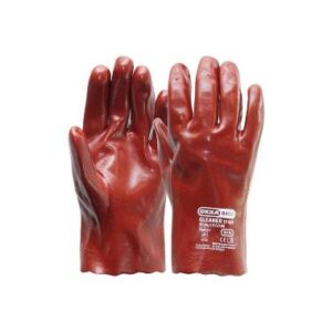 PVC handschoen rood 270 mm - 10
