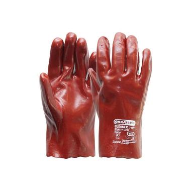 PVC handschoen rood 270 mm - 10