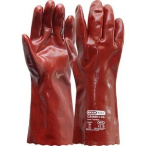 PVC handschoen rood 350 mm - 10