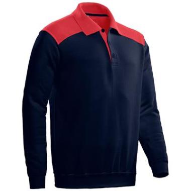 Polosweater Santino Tesla bl/rood