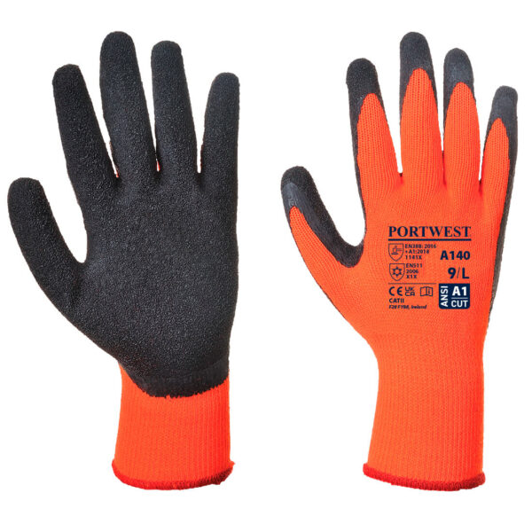 Thermal Grip Glove Orange/Black