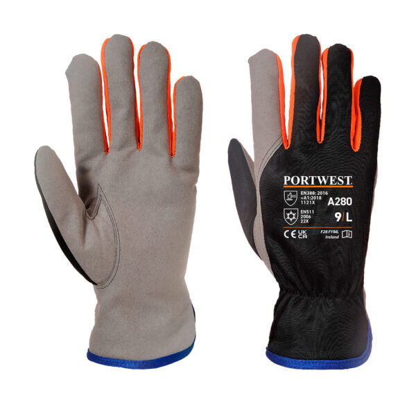 A280 Wintershield Glove Black/Orange