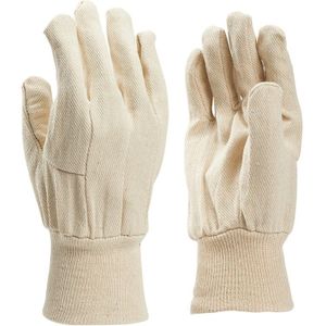 Bullflex 100% katoenen Jersey handschoen kleur ecru met tricot boord. - 10