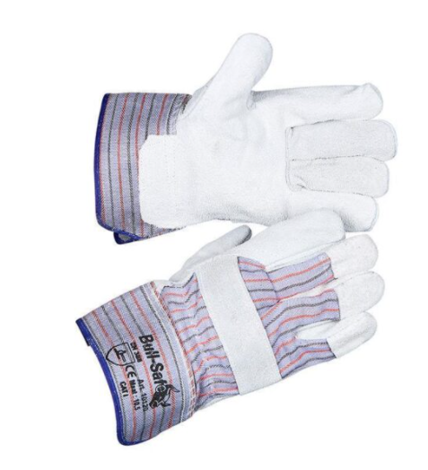 Bullflex Splitlederen Gevoerde Handschoen met Rundlederen Palm alleen links