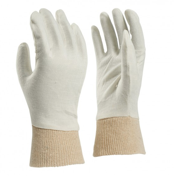 Bullflex Zware katoenen herenmaat handschoen met tricot boord. - 10