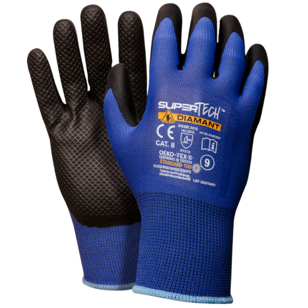 +Safety Super Tech Diamant Handschoen