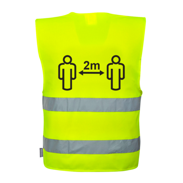 Hi-Vis Social Distance Vest 2m