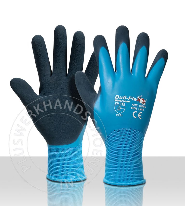 Whs. Bullflex met volledige latex coating - 10305 - Pluswerkhandschoenen.nl